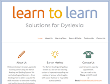 Tablet Screenshot of dyslexicsolutions.com